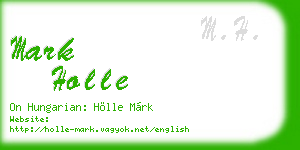 mark holle business card