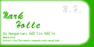 mark holle business card